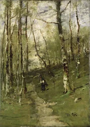 En los bosques de Barbizon en 1875